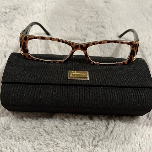 Dolce & Gabbana Accessories - Dolce & Gabbana Cheetah Eyeglasses with Case